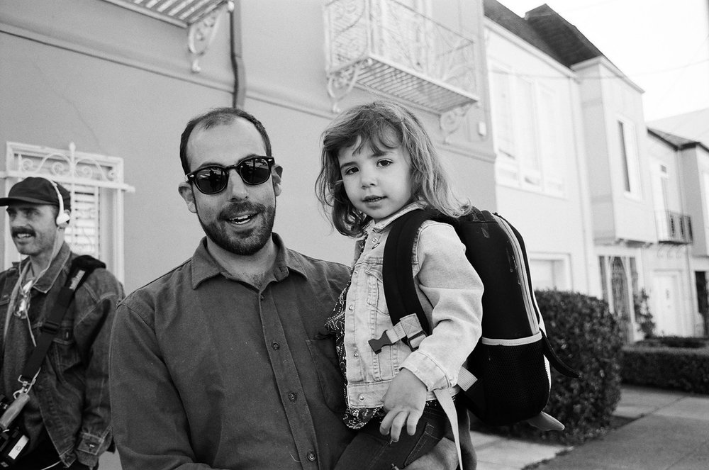 Jeremy Summer and daughter California Summer on the set of  How It’s Goin’